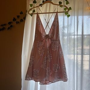 Blush Pink Leafy Dress